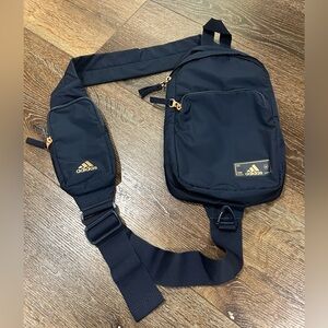 NWOT Adidas navy blue sling Bag